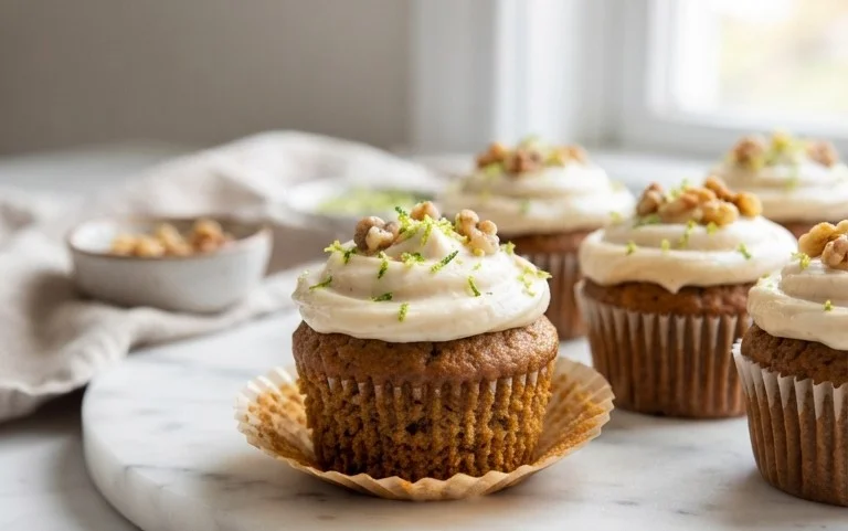 Zucchini Cupcakes with Cream Cheese Frosting