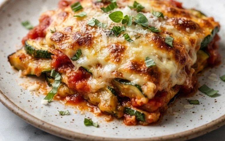 Three Cheese Zucchini Parmesan