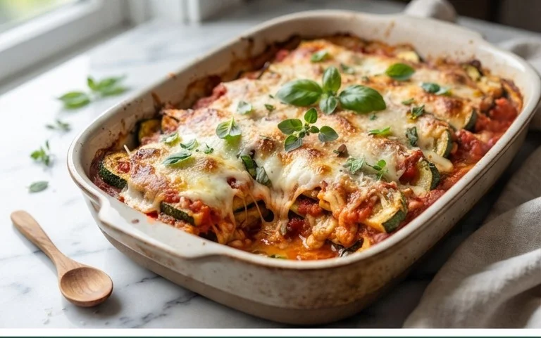 Three Cheese Zucchini Parmesan