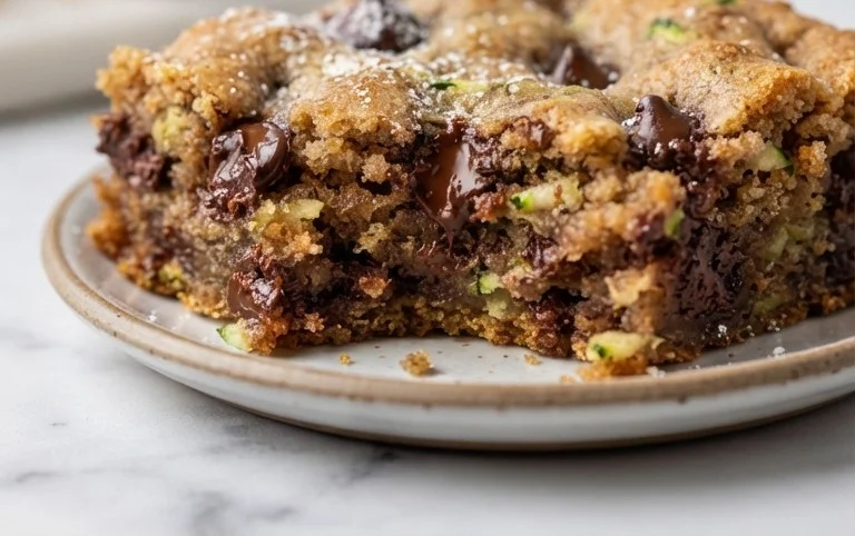 Chocolate Chip Zucchini Cookie Bars