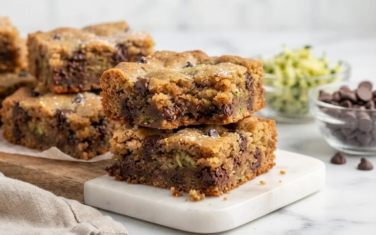 Chocolate Chip Zucchini Cookie Bars