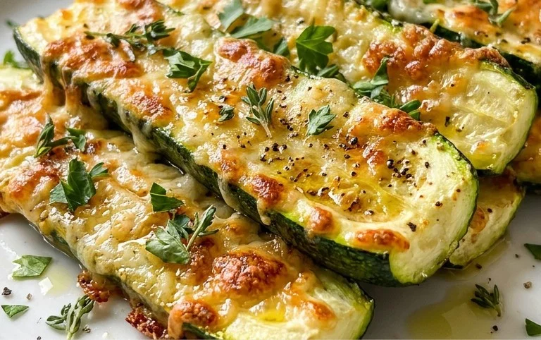Oven Roasted Parmesan Zucchini